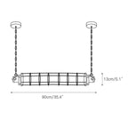Ephael Modern Vintage Minimalist Tube Pendant Lamp