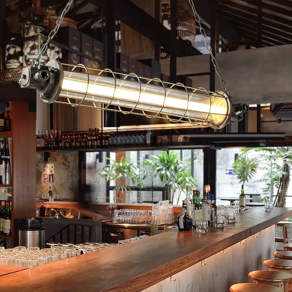 Ephael Modern Vintage Minimalist Tube Pendant Lamp