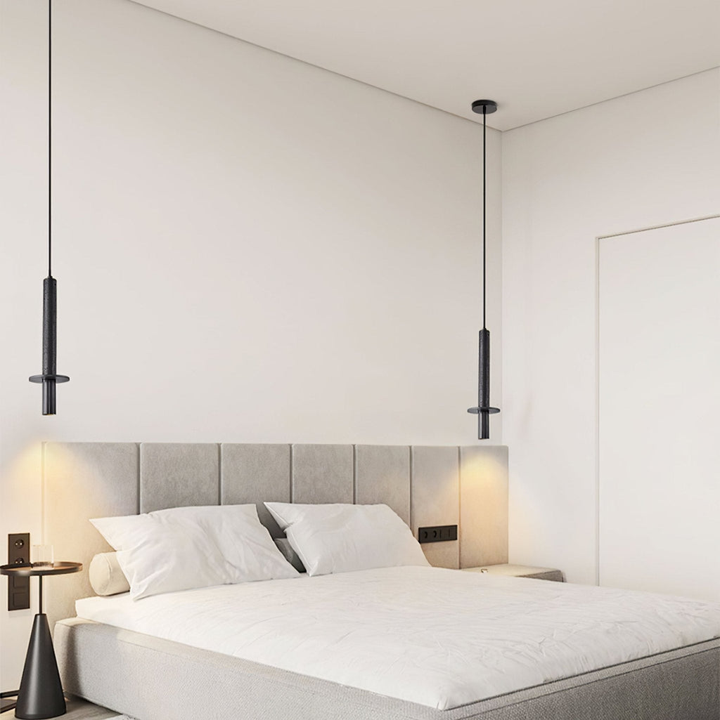 Avdoryra Dual Cylinder Travertine Pendant Light