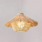 Catala Straw Hat Rattan Pendant Light