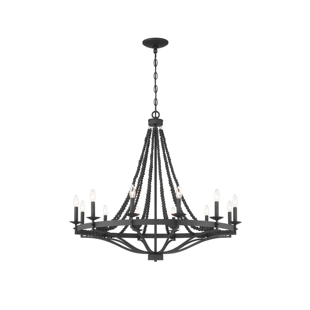 Isoren Vintage Industrial Wooden Chandelier