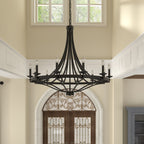 Isoren Vintage Industrial Wooden Chandelier