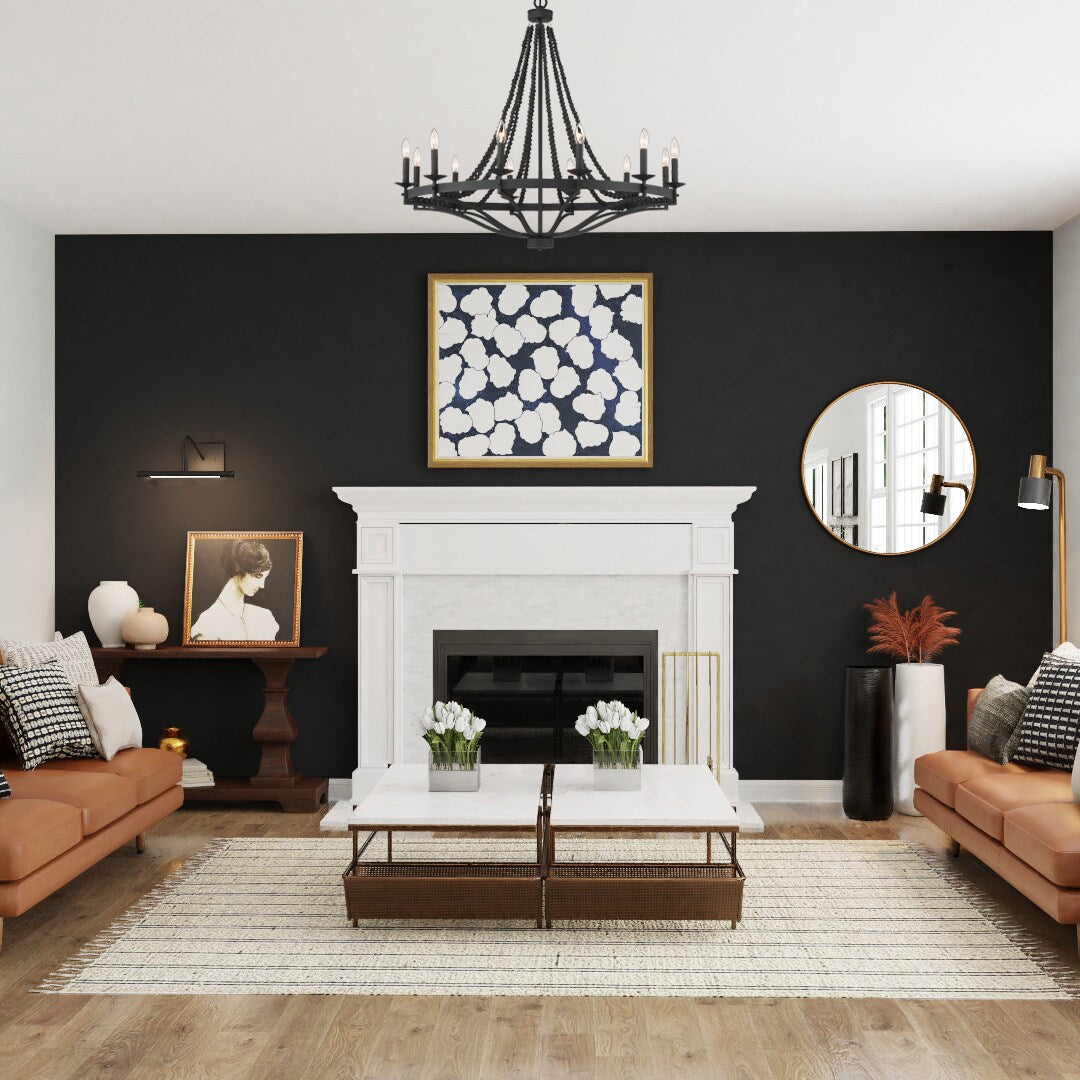 Isoren Vintage Industrial Wooden Chandelier