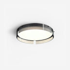 Stripe Brass Ceiling Lamp Circular Frame Modern Bedroom
