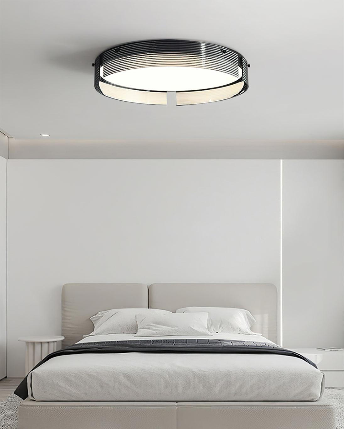 Stripe Ceiling Lamp Modern Brass Sleek Lines