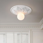 Ceiling Light Resin Canopy Glass Globe Classic Ornate