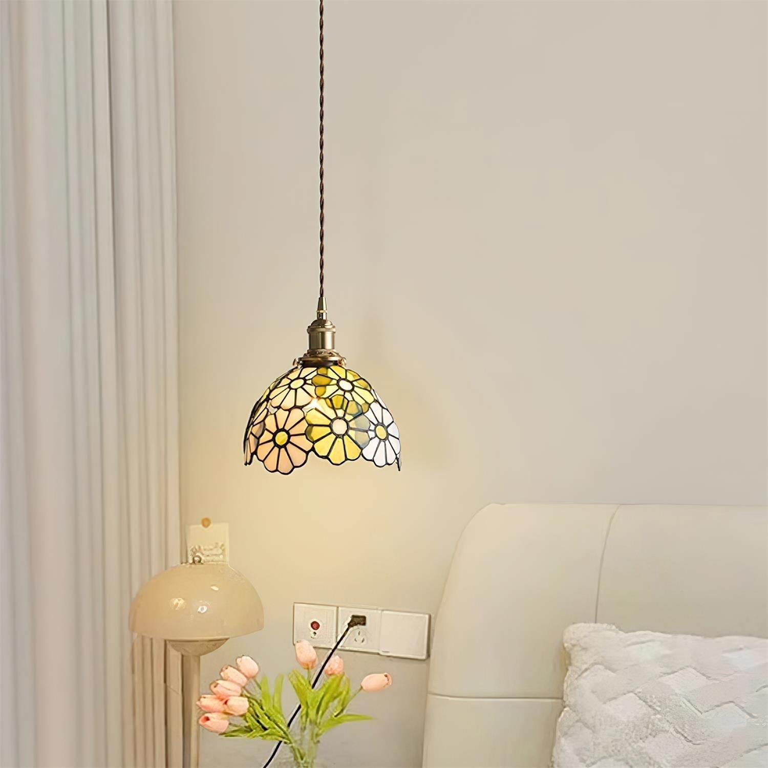 Suka Floral Mosaic Pendant Lamp