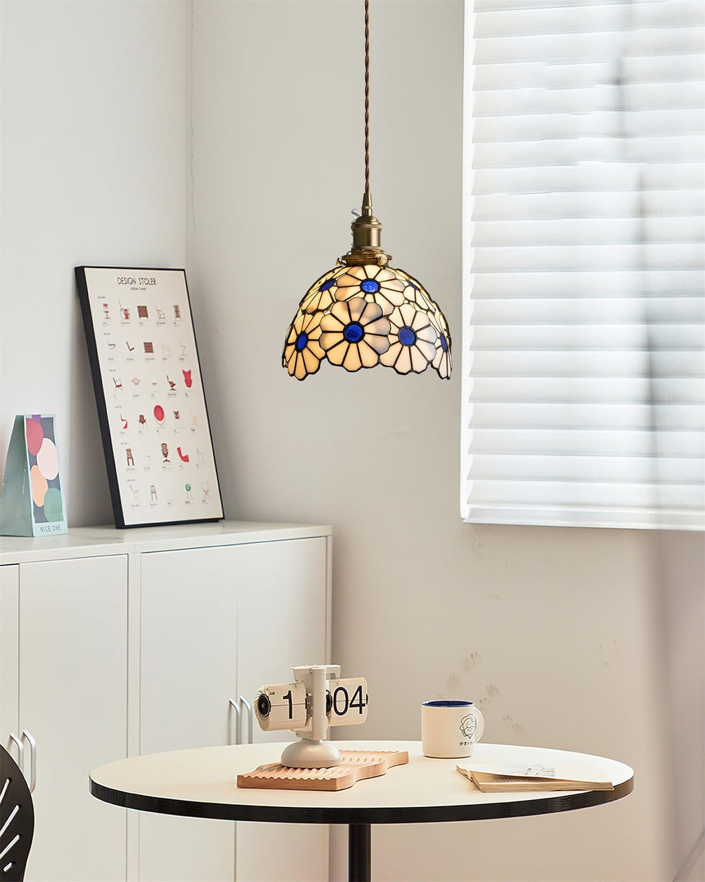 Suka Floral Mosaic Pendant Lamp