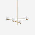 Fayno White Globe Chandelier