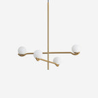 Fayno White Globe Chandelier
