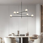 Fayno White Globe Chandelier