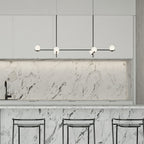 Fayno White Globe Chandelier
