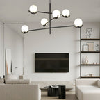 Fayno White Globe Chandelier