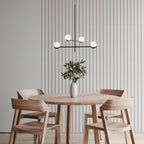Fayno White Globe Chandelier