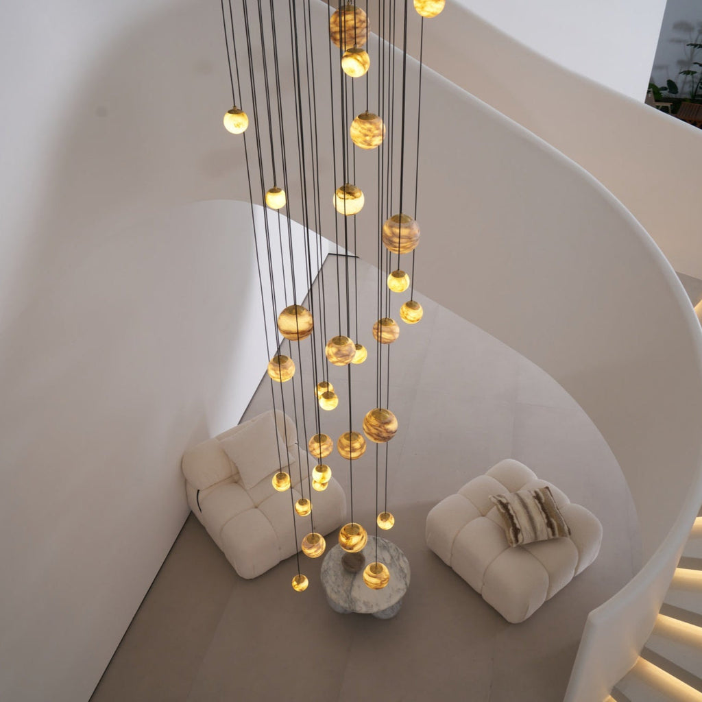 Sultana Contemporary Alabaster Chandelier