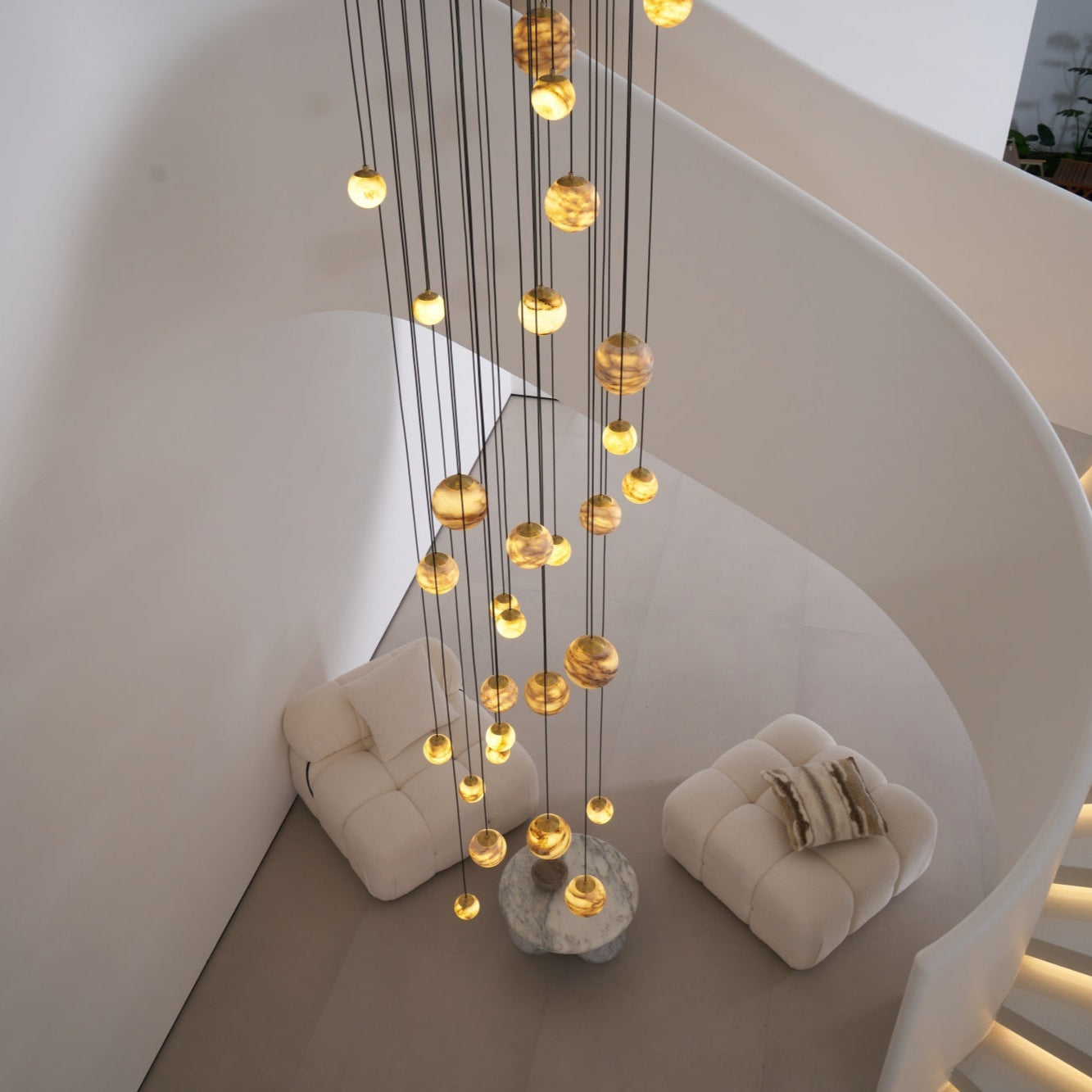 Sultana Contemporary Alabaster Chandelier