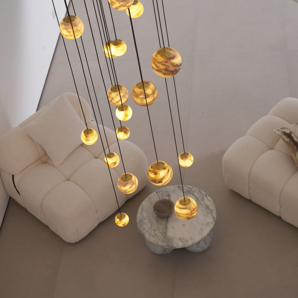 Sultana Contemporary Alabaster Chandelier