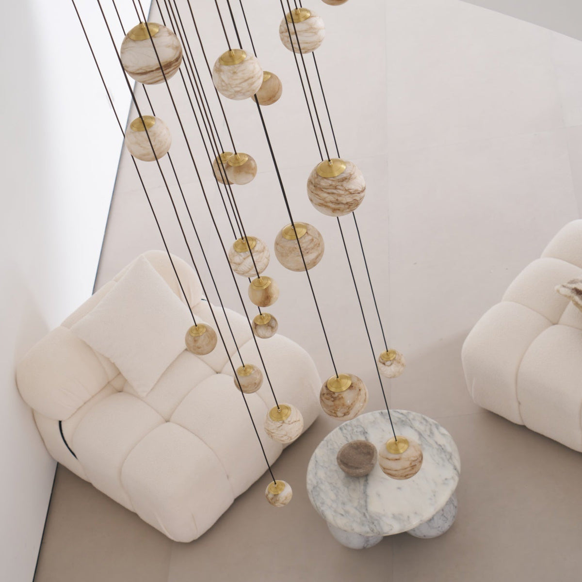 Sultana Contemporary Alabaster Chandelier