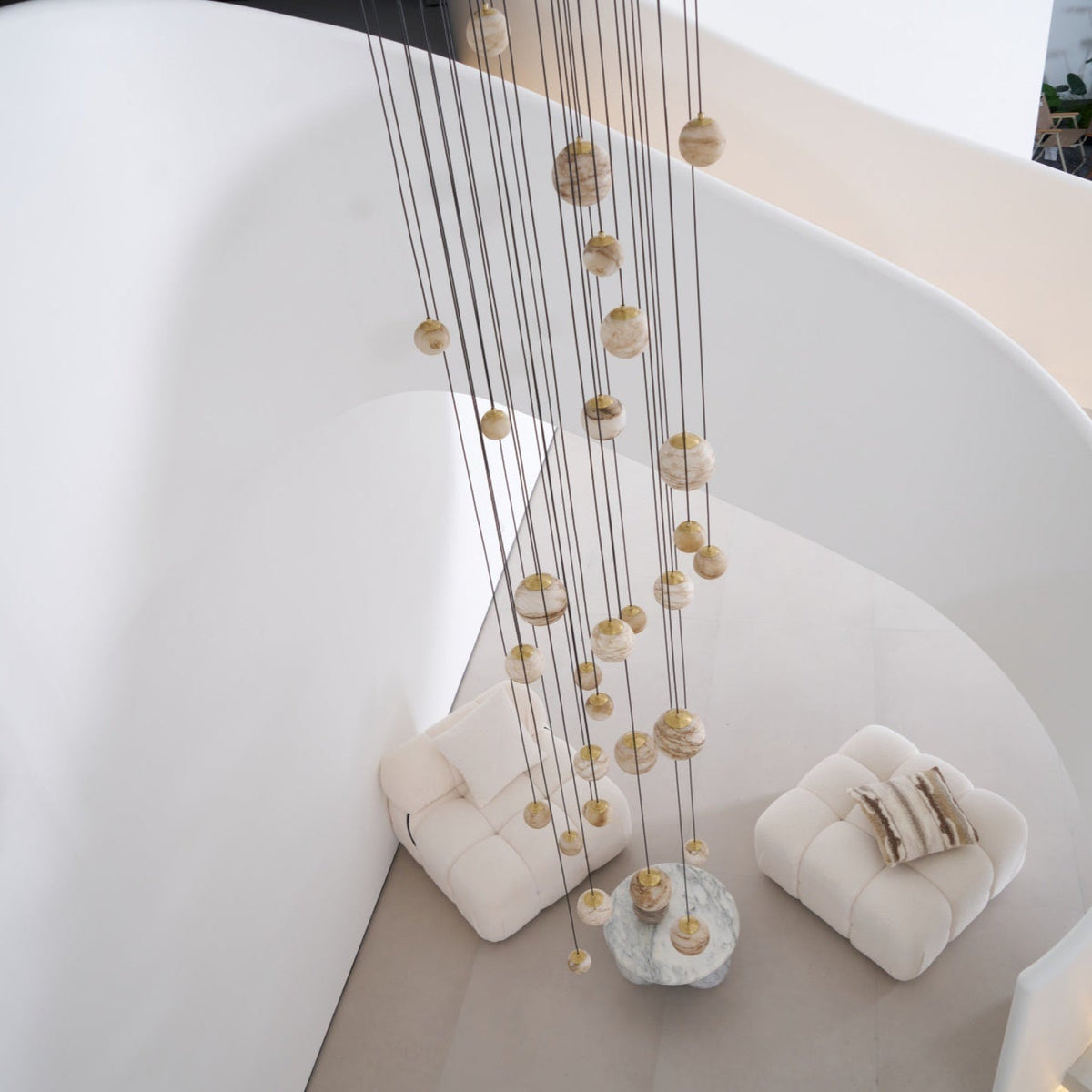 Sultana Contemporary Alabaster Chandelier