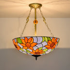 Tiffany   Chandelier Bowl-shaped
