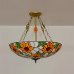 Tiffany   Chandelier Bowl-shaped