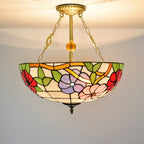 Tiffany   Chandelier Bowl-shaped