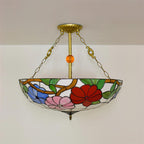 Tiffany   Chandelier Bowl-shaped