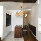 Lustra Pendant Light Rattan Swag Industrial