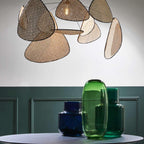 Lustra Pendant Light Rattan Swag Industrial