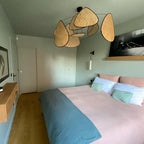 Lustra Pendant Light Rattan Swag Industrial
