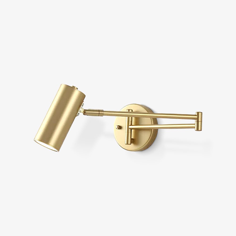 Lustra Wall Sconce Brass Swing Arm Adjustable