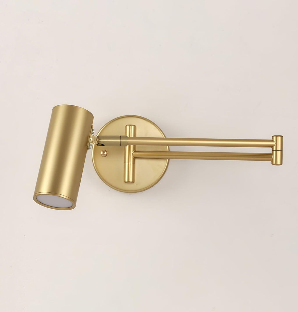 Lustra Wall Sconce Brass Swing Arm Adjustable