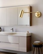 Lustra Wall Sconce Brass Swing Arm Adjustable