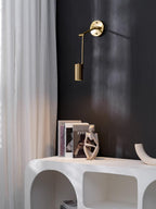 Lustra Wall Sconce Brass Swing Arm Adjustable