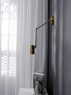 Lustra Wall Sconce Brass Swing Arm Adjustable