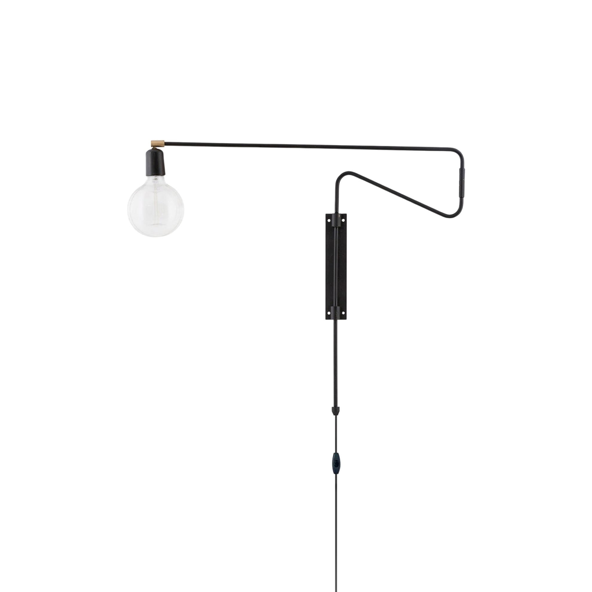 Ersora Modern Minimalist Swing Plug-in Wall Lamp