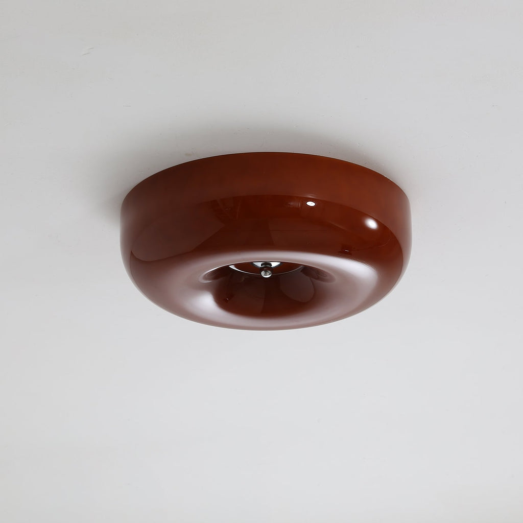 Afralia Modern Minimalist Swirl Glass Ceiling Lamp