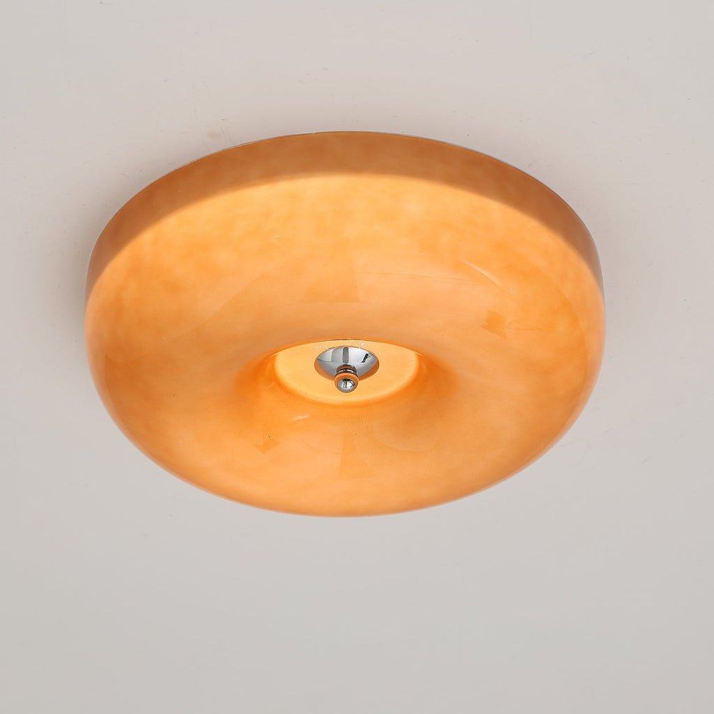 Afralia Modern Minimalist Swirl Glass Ceiling Lamp