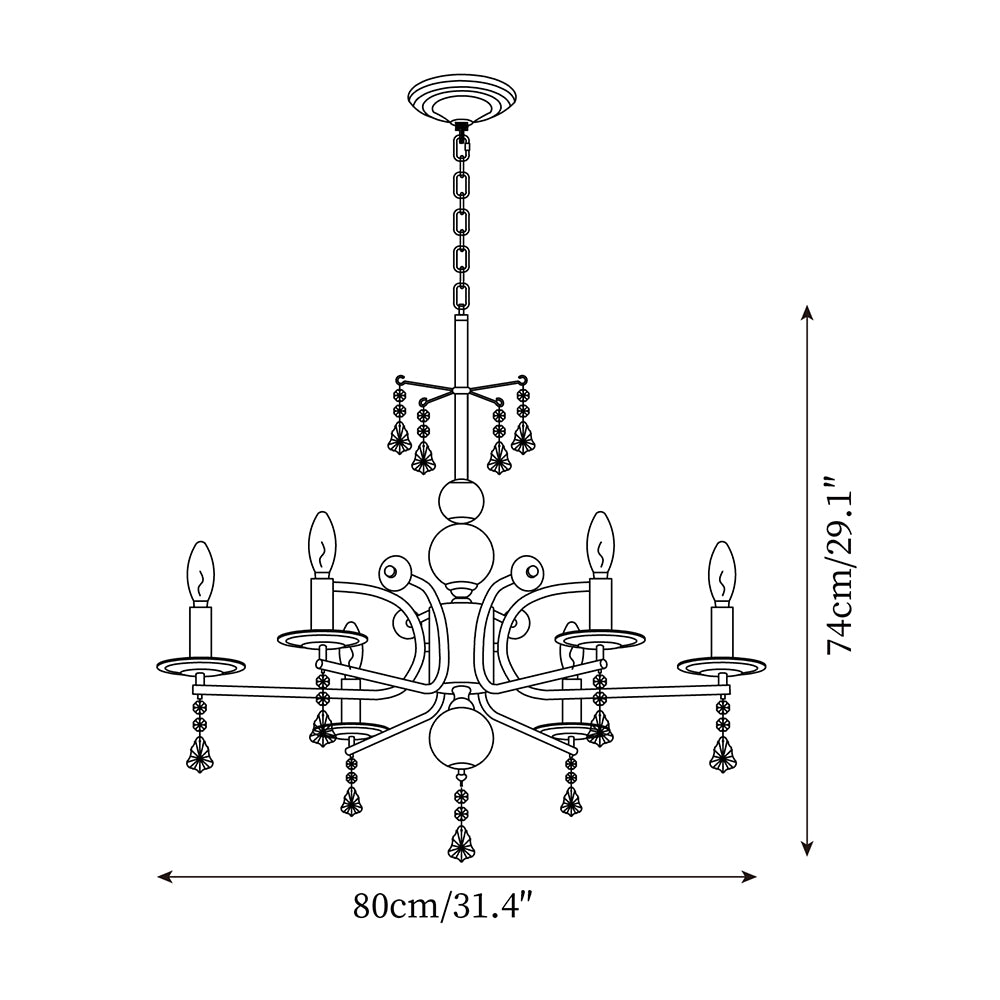 Candelabra  Vintage Chandelier