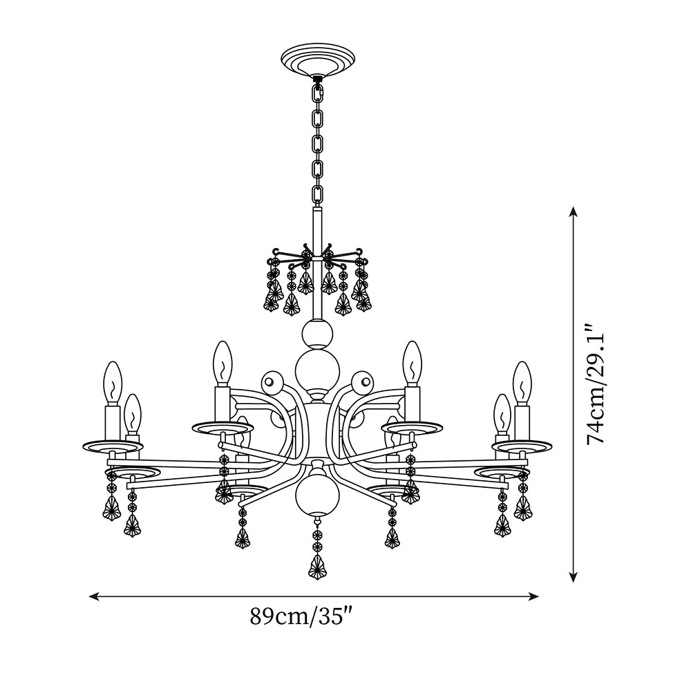 Candelabra  Vintage Chandelier