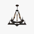 Epoch Retro Pentagram Chandelier Rust /Rope Cafe/Restaurant