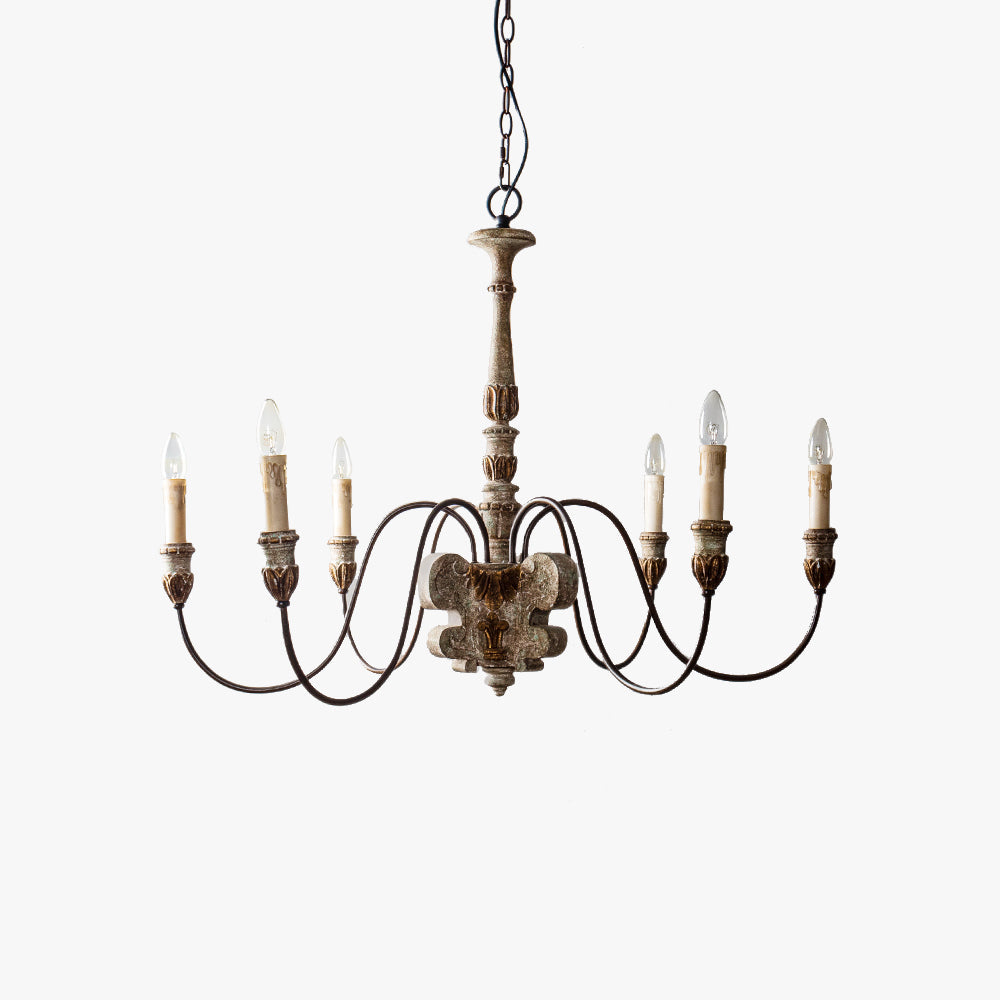 Silva Retro Design LED Chandelier Bronze Living Room