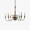 Silva Retro Design LED Chandelier Bronze Living Room