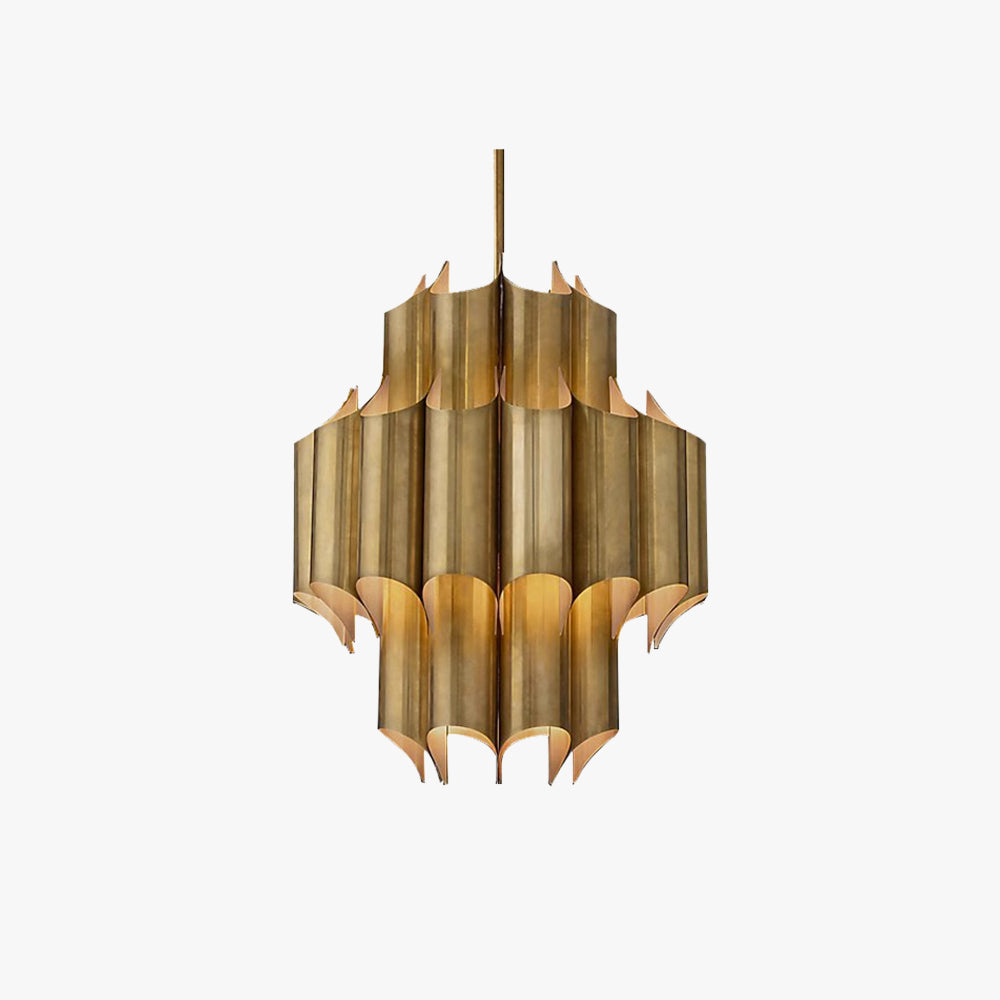 Arisha Simple Retro Creative Chandelier Brass Bedroom