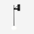 Wall Lamp Rod Glass Globe Minimal Lamp Fixture Bedside