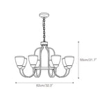 Caraeara Postmodern Luxury Glass Chandelier