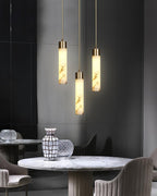 Cylinder Alabaster Pendant Light