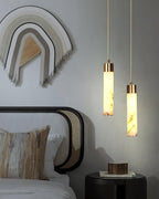 Cylinder Alabaster Pendant Light