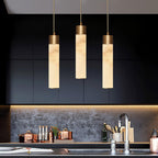 Cylinder Alabaster Pendant Light