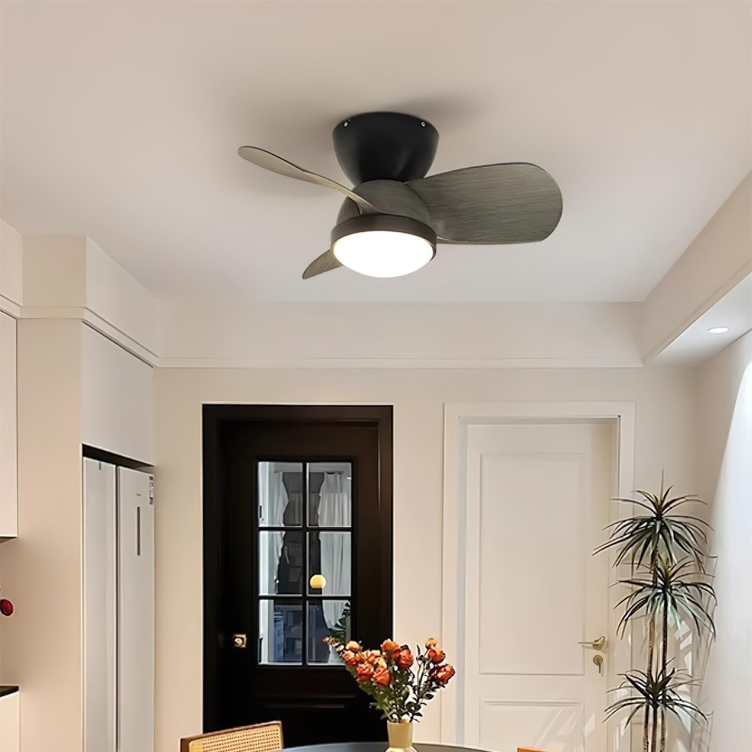 Eamon Modern Wood Ceiling Fan Light